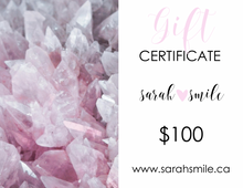 Load image into Gallery viewer, Gift Certificate for Sarah Smile
