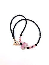 Load image into Gallery viewer, Black Onyx + Peruvian Opal Beaded Necklace
