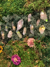 Load image into Gallery viewer, 36” Preserved Moss with Quartz Crystals, Dried Flowers and LED Lights
