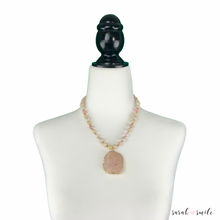 Load image into Gallery viewer, Pink Peruvian Opal Beaded Statement Necklace
