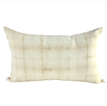 Load image into Gallery viewer, Naturally Dyed Shibori Lumbar Cushion Cover - OOAK
