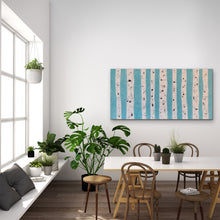 Load image into Gallery viewer, Birch + Turquoise - 24”x48”
